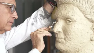 Petrides' Sculpture Process from PUBLIC SCULPTURE: GEORGE PETRIDES 2022-2025